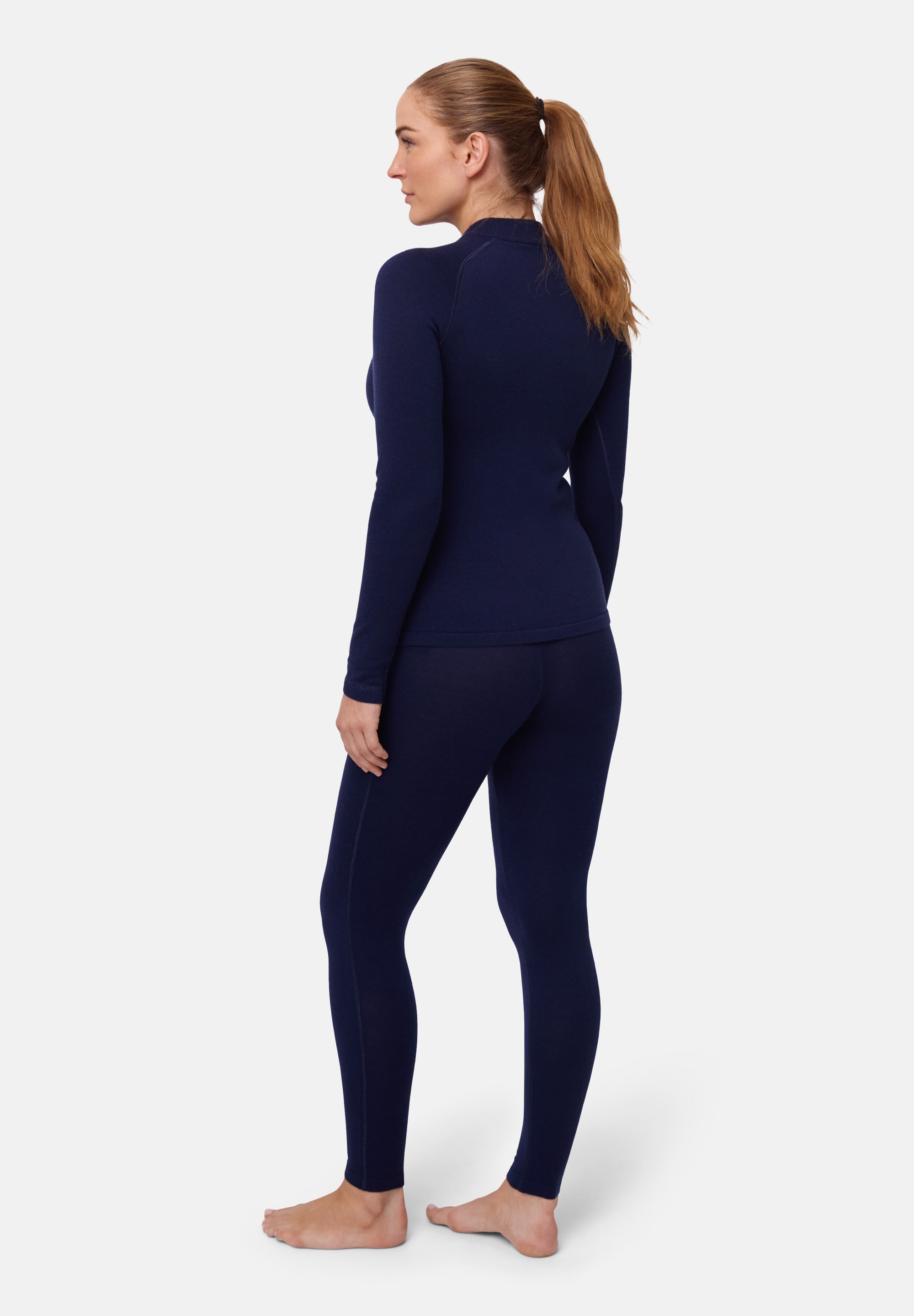 CONJUNTO DE CAPA BASE EXTREMA DE MERINO PARA MUJER