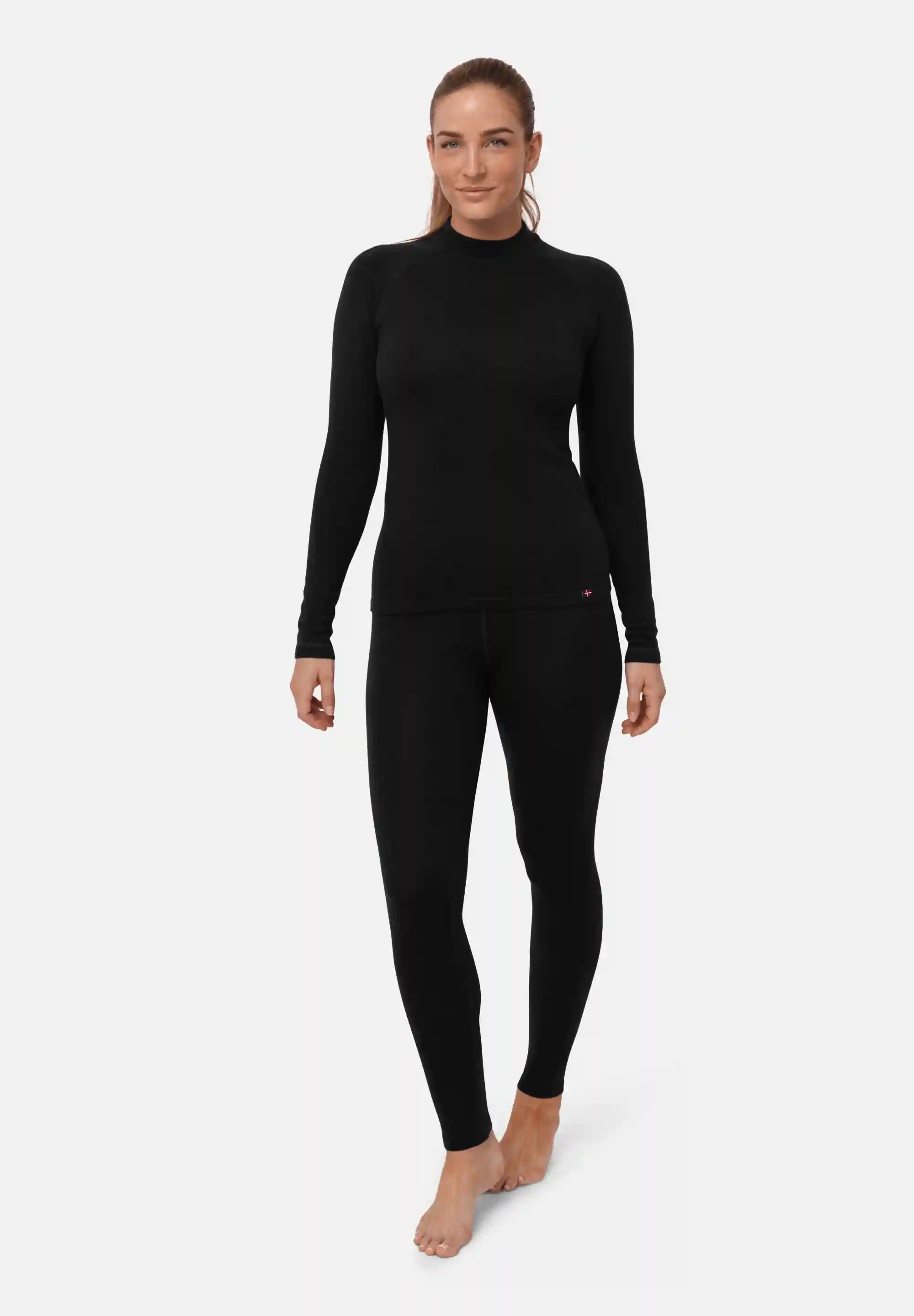 CONJUNTO DE CAPA BASE EXTREMA DE MERINO PARA MUJER