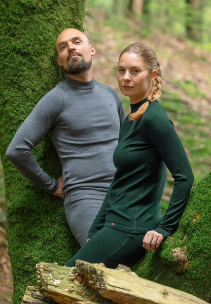 CONJUNTO DE CAPA BASE EXTREMA DE MERINO PARA MUJER