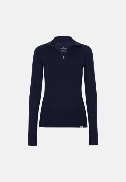 DAMEN MERINO THERMO HALF-ZIP-SHIRT