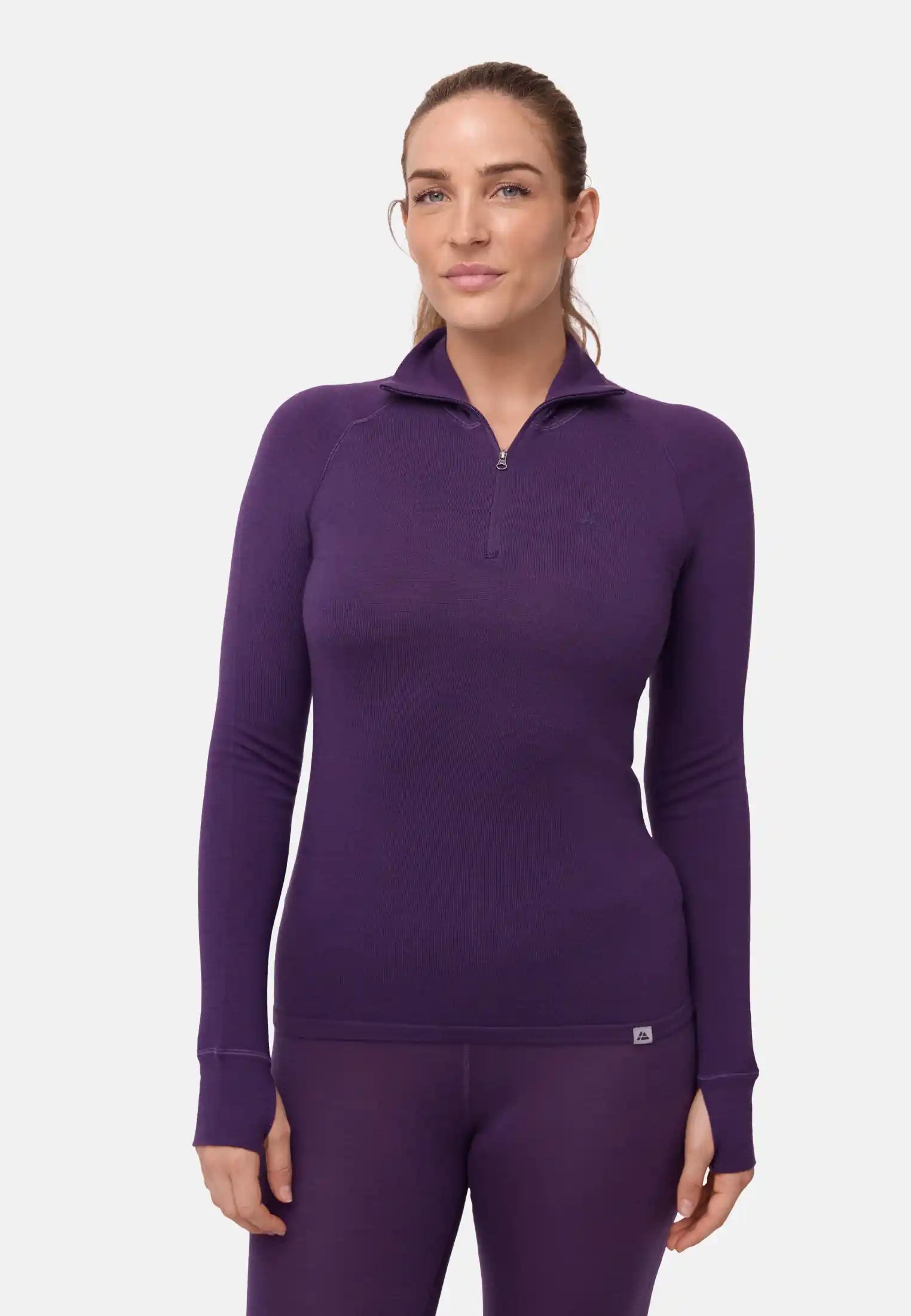 DAMEN MERINO THERMO HALF-ZIP-SHIRT