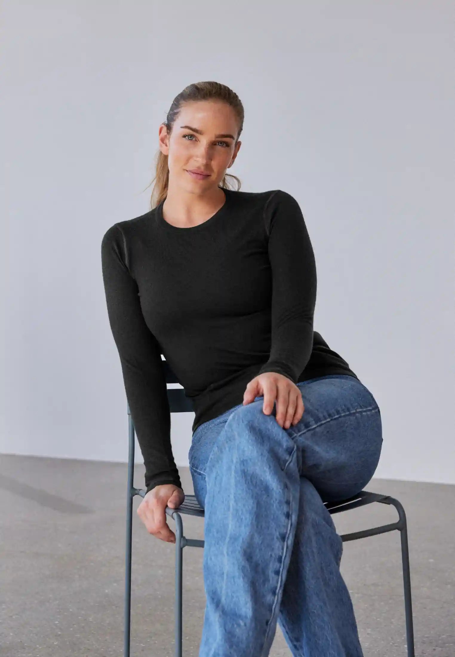 CAMICIA TERMICA IN LANA MERINO DA DONNA