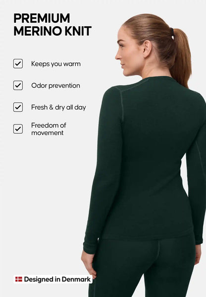 CAMICIA TERMICA IN LANA MERINO DA DONNA