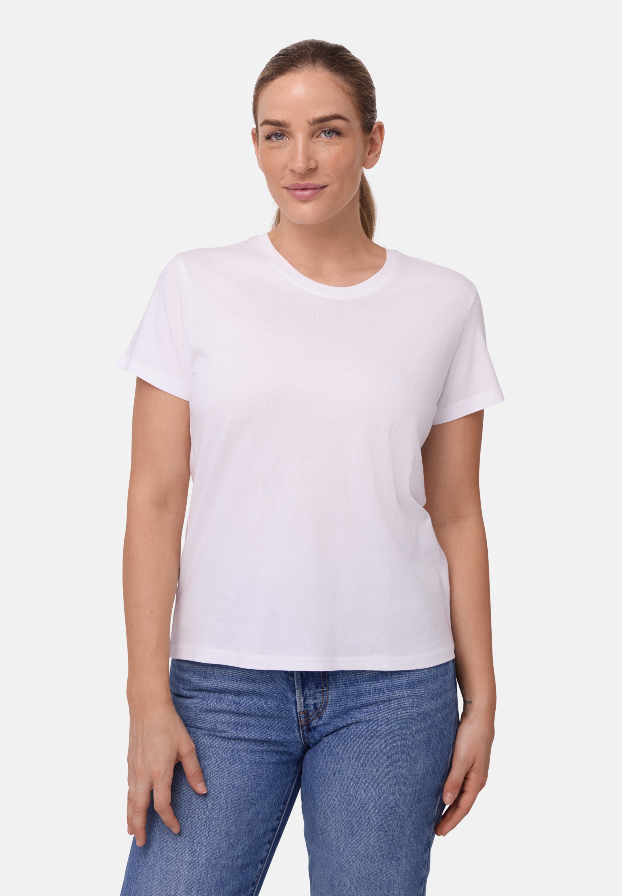 MODAL T-SHIRT MET RONDE HALS VOOR DAMES