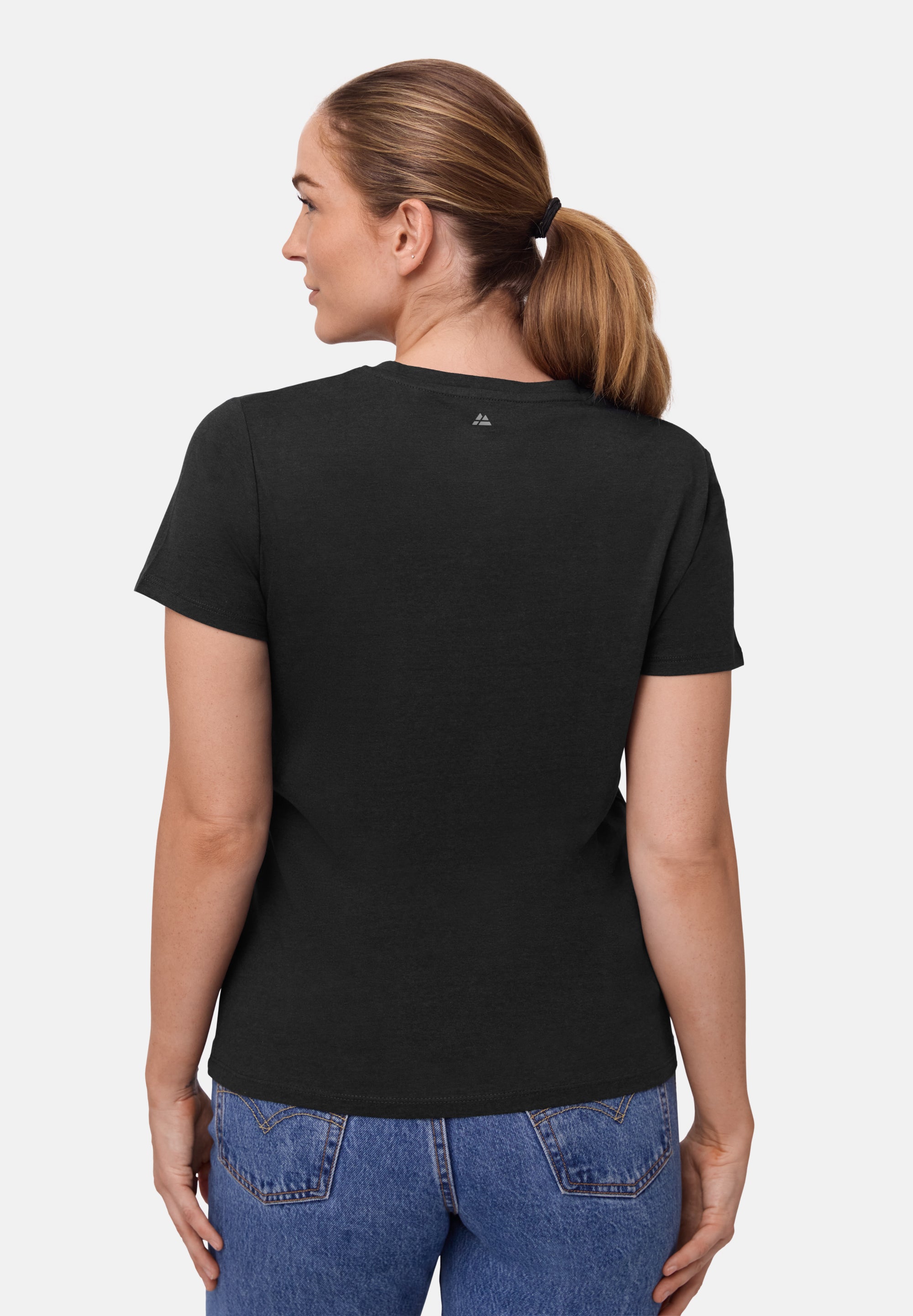 KLASSIEKE V-HALS T-SHIRT DAMES