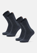 ALPACA CREW SOCKS - Dark Navy Melange