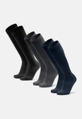 BAMBOO KNEE-HIGH STRØMPER - Black | Grey | Navy