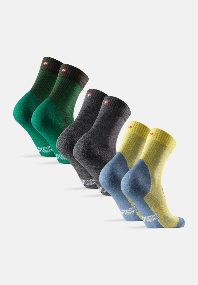 CHILDREN MERINO WOOL HIKING SOCKS LIGHT - DANISH ENDURANCE