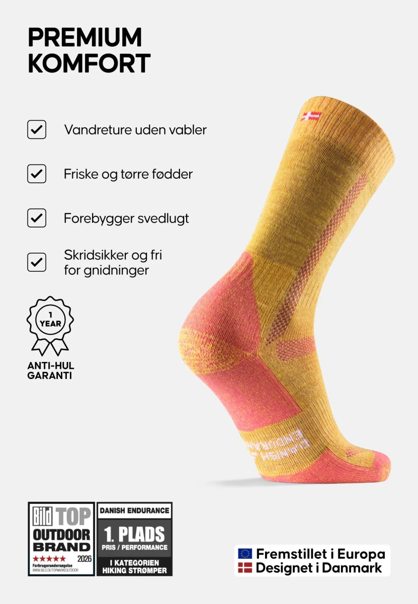 CLASSIC HIKING CREW SOCKS - DANISH ENDURANCE