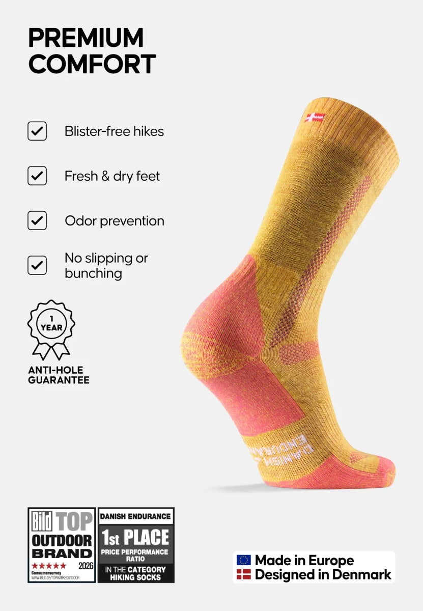 CLASSIC HIKING CREW SOCKS - DANISH ENDURANCE