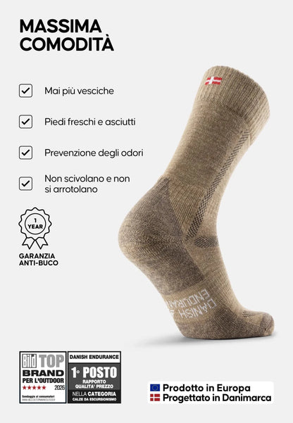CLASSIC HIKING CREW SOCKS - DANISH ENDURANCE