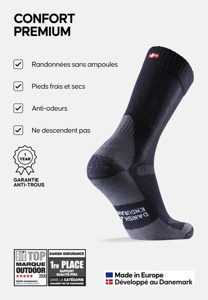 CLASSIC HIKING CREW SOCKS (Outlet) - DANISH ENDURANCE