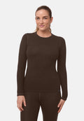 CORE MERINO BASELAYER SHIRT - Brown
