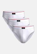 Organic Cotton slip - Blanco/Rojo