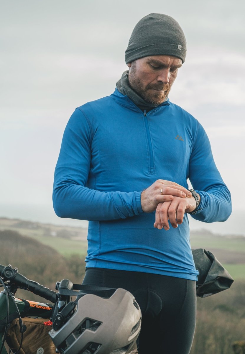 Mens cycling long sleeve top sale