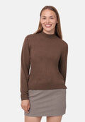 HERITAGE MERINO CASHMERE SWEATER - Brun