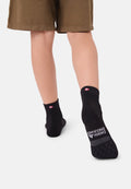 KIDS RUNNING SOCKS WITH EXTRA PADDING - Black/Grey