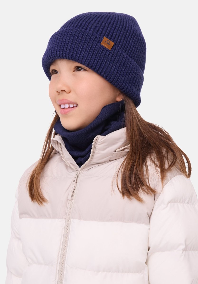 KIDS MERINO BEANIE WITH POLAR FLEECE - DANISH ENDURANCE