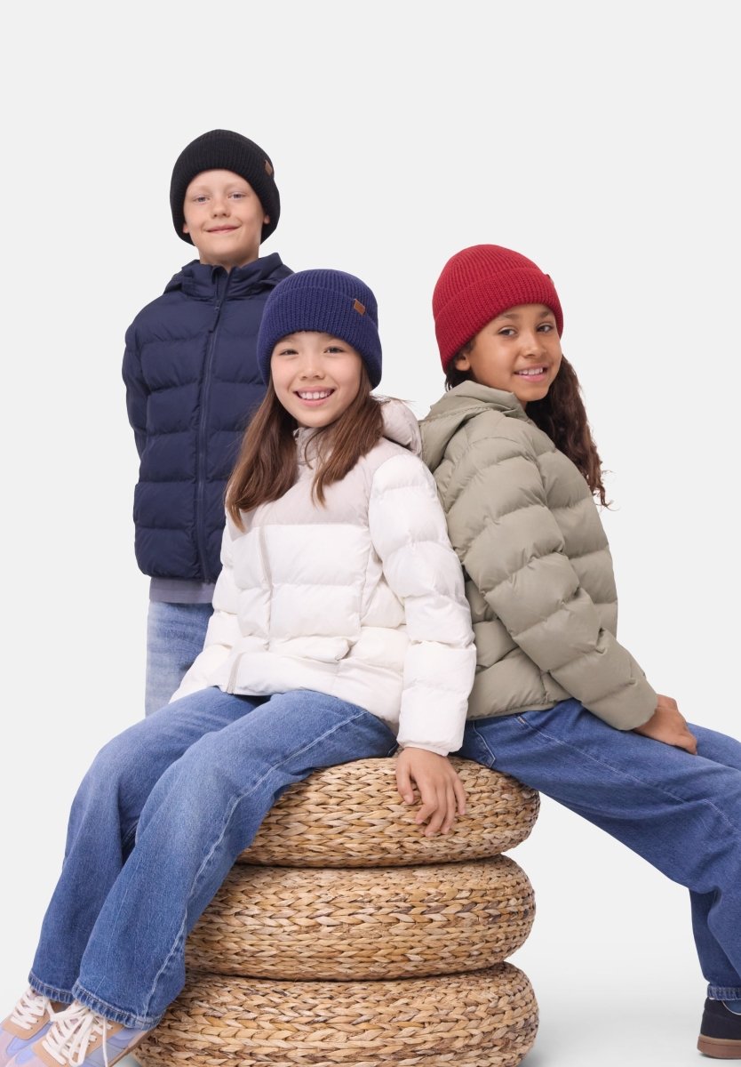 KIDS MERINO BEANIE WITH POLAR FLEECE - DANISH ENDURANCE