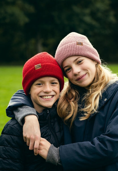 KIDS MERINO BEANIE WITH POLAR FLEECE - DANISH ENDURANCE