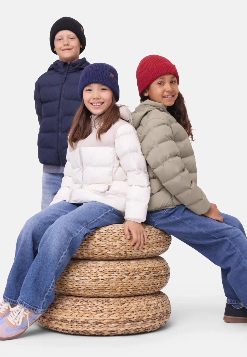 KIDS MERINO BEANIE WITH POLAR FLEECE - DANISH ENDURANCE
