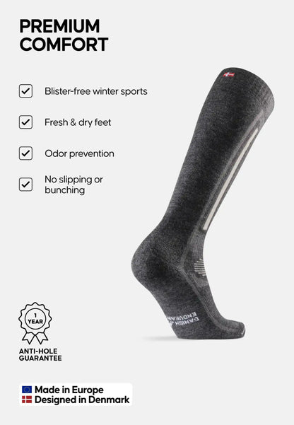 KIDS MERINO WOOL SKI SOCKS - DANISH ENDURANCE