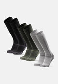 CLASSIC KNEE-HIGH SOCKS - Black | Light Grey | Green