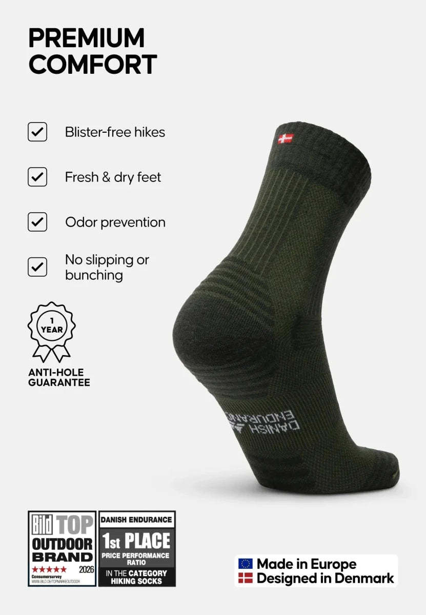 LIGHT HIKING CREW SOCKS (Outlet) - DANISH ENDURANCE