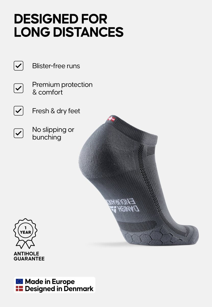 LOW - CUT RUNNING SOCKS FOR LONG DISTANCES - DANISH ENDURANCE