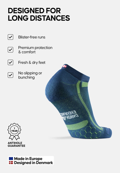 LOW - CUT RUNNING SOCKS FOR LONG DISTANCES - DANISH ENDURANCE