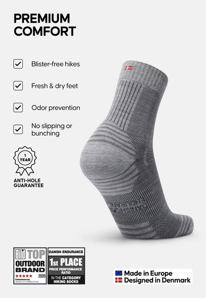 MAMMUT MARCH LIGHT HIKING CREW SOCKS - DANISH ENDURANCE