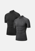 POWER COMPRESSION T-SHIRT - Black | Grey