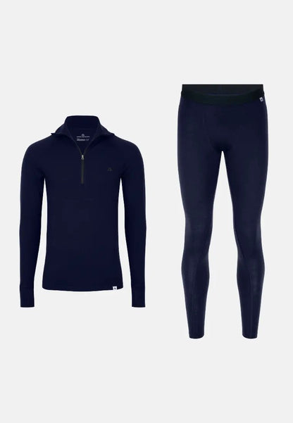 MERINO BASELAYER SET WITH HALF - ZIP SHIRT FOR MEN - DANISH ENDURANCE