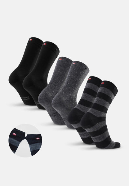 MERINO DRESS SOCKS WITH BUTTON - DANISH ENDURANCE