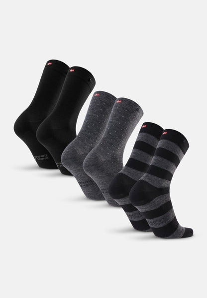 MERINO DRESS SOCKS WITH BUTTON - DANISH ENDURANCE