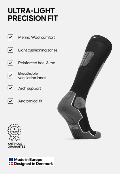 MERINO LIGHT SKI SOCKS - DANISH ENDURANCE