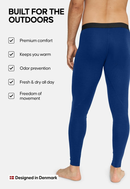 MERINO WOOL BASE LAYER PANTS FOR MEN - DANISH ENDURANCE