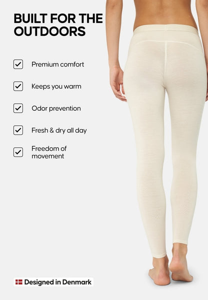 MERINO WOOL BASE LAYER PANTS FOR WOMEN - DANISH ENDURANCE