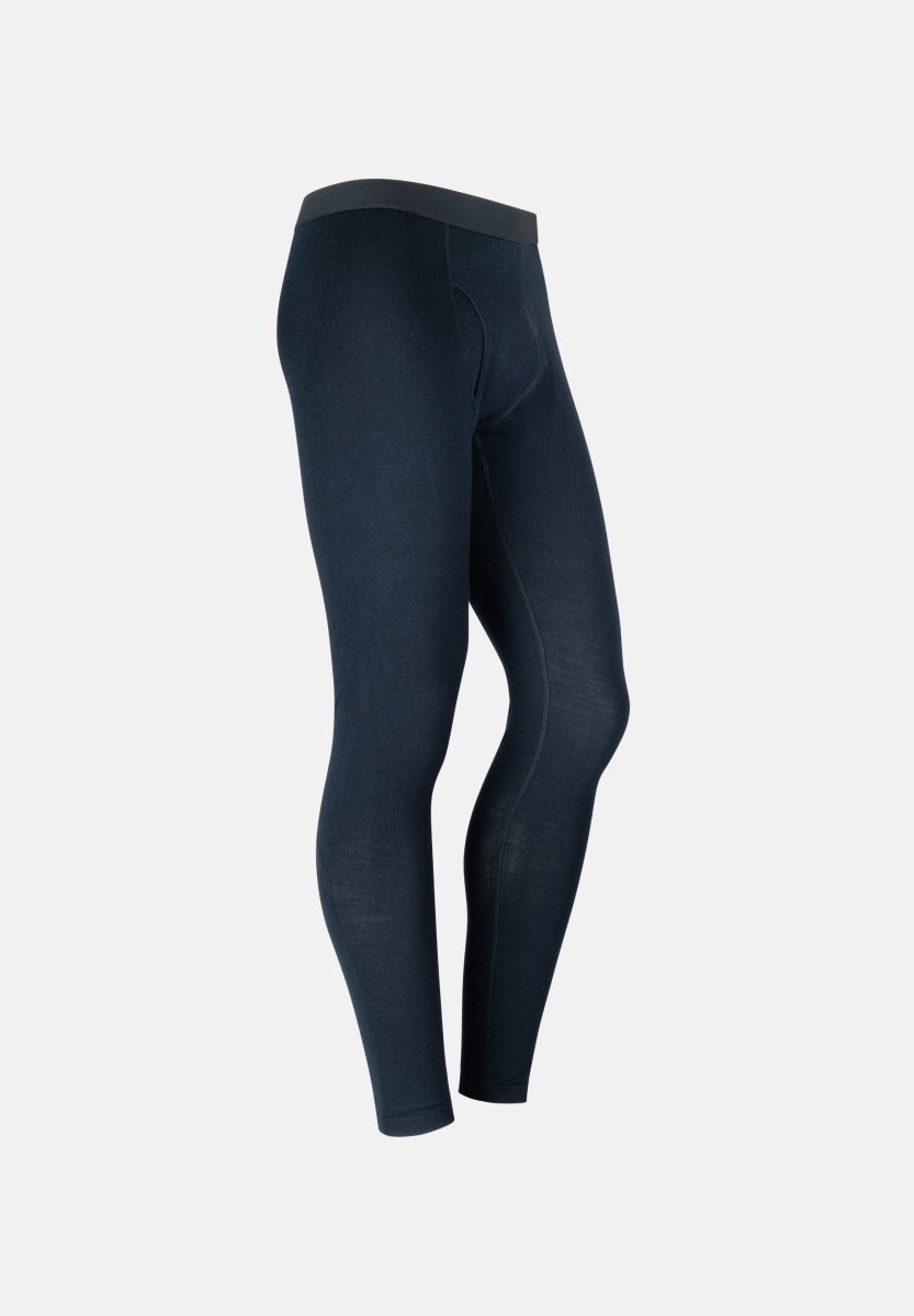 Merino Wool Base Layer Pants with Fly for Men DANISH ENDURANCE