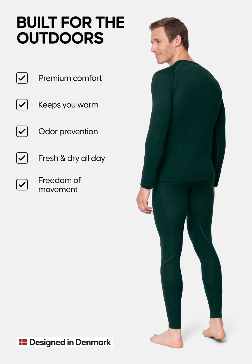 MERINO WOOL BASE LAYER SET FOR MEN - DANISH ENDURANCE