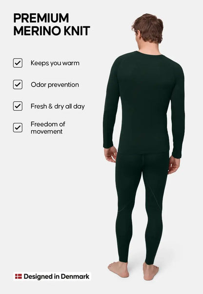 MERINO WOOL BASE LAYER SET FOR MEN - DANISH ENDURANCE