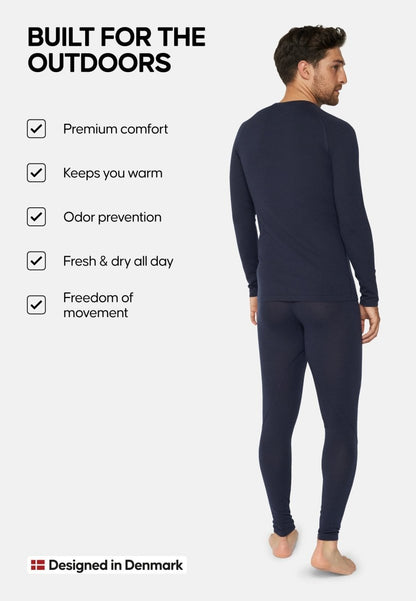 MERINO WOOL BASE LAYER SET FOR MEN - DANISH ENDURANCE