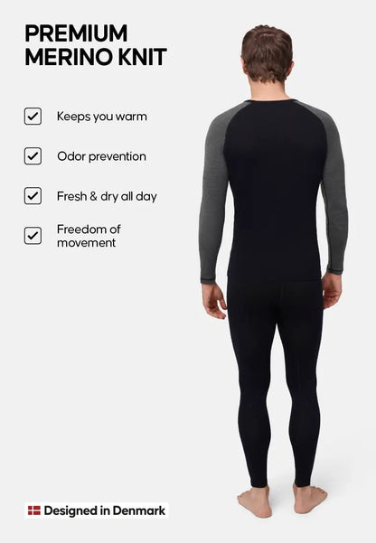 MERINO WOOL BASE LAYER SET FOR MEN - DANISH ENDURANCE