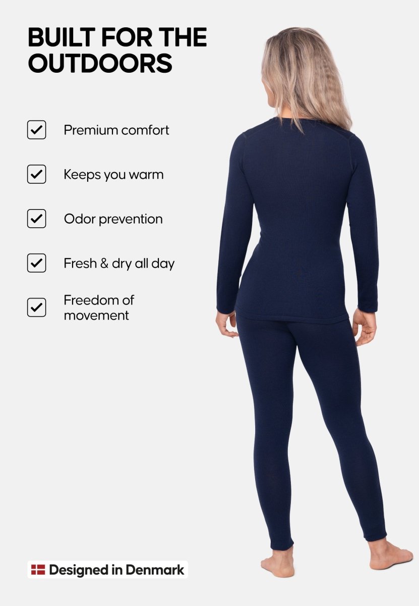 MERINO WOOL BASE LAYER SET FOR WOMEN - DANISH ENDURANCE