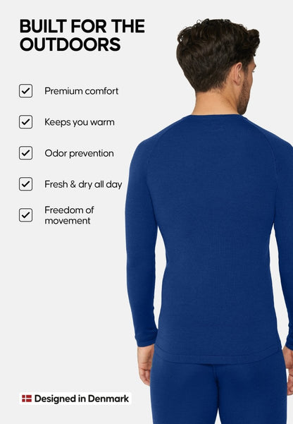 MERINO WOOL BASE LAYER SHIRT FOR MEN - DANISH ENDURANCE