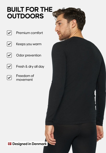 MERINO WOOL BASE LAYER SHIRT FOR MEN - DANISH ENDURANCE