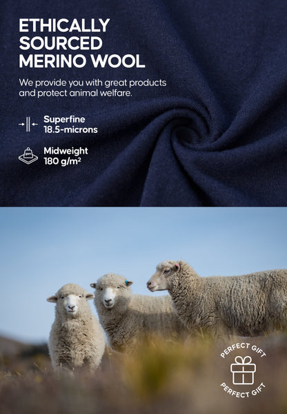 MERINO WOOL BASE LAYER SHIRT FOR MEN - DANISH ENDURANCE