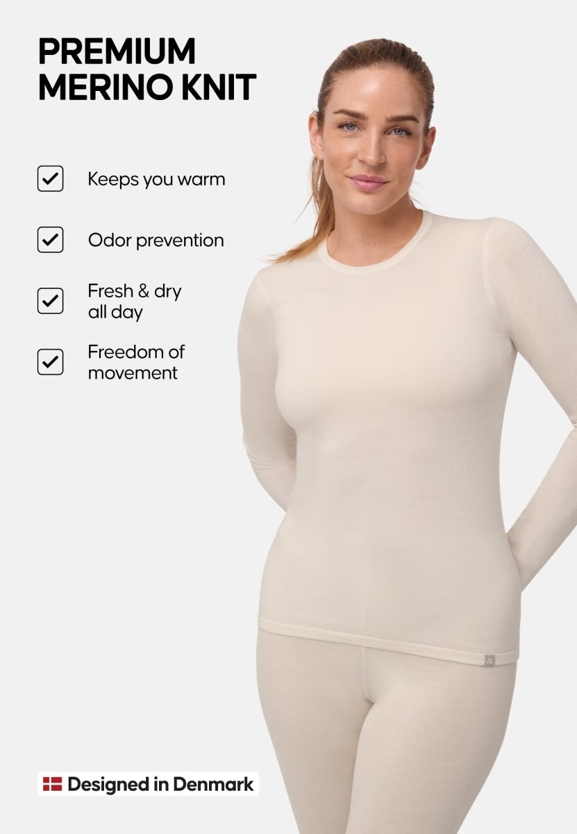 MERINO WOOL BASE LAYER SHIRT FOR WOMEN - DANISH ENDURANCE