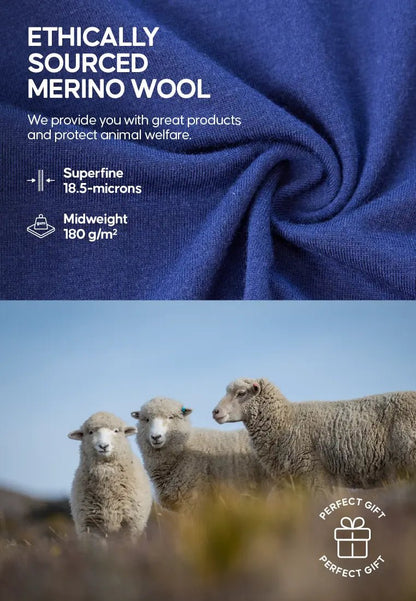 MERINO WOOL BASE LAYER T - SHIRT FOR MEN - DANISH ENDURANCE