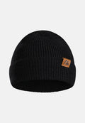 MERINO WOOL CLASSIC BEANIE - Black